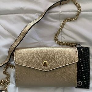 Street Level Gold Crossbody Purse Wallet